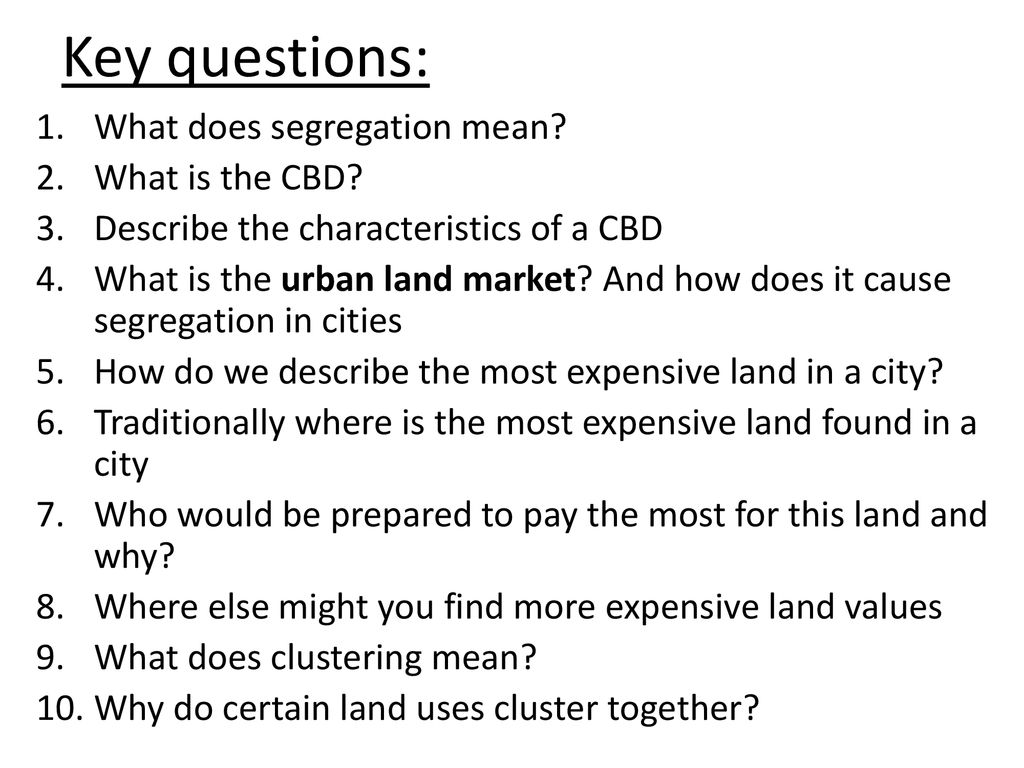 What does sale segregation mean